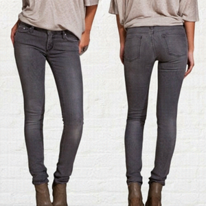 ACNE | "Kex" in Nightster Wash Grey Low Rise Skinny Jeans 29